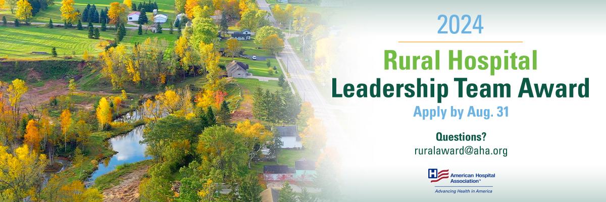 Rural Hospital Leadership Team Award Banner