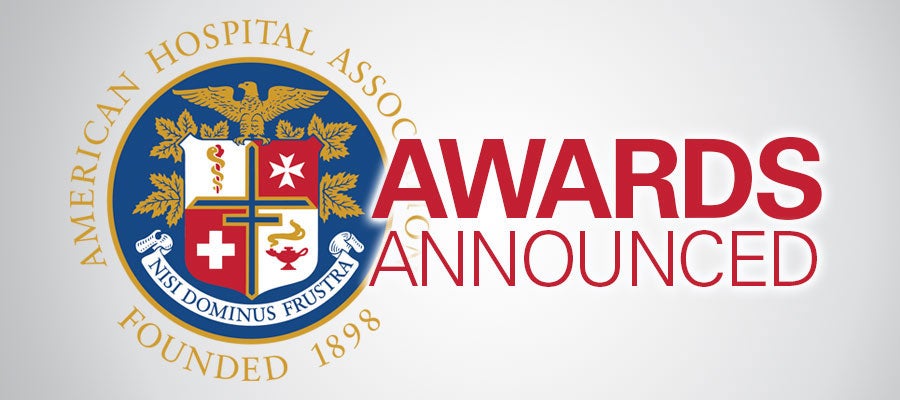 AHA logo with red text that says "Awards Announced"