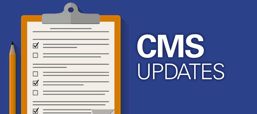 clipboard next to text that says "CMS Updates"