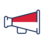 Advocacy Action Center megaphone icon