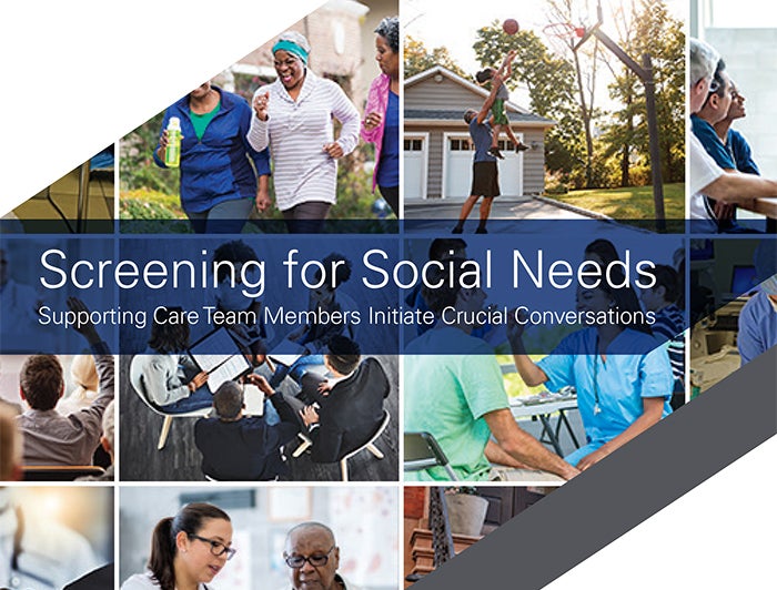 cover of screeining for social needs tool