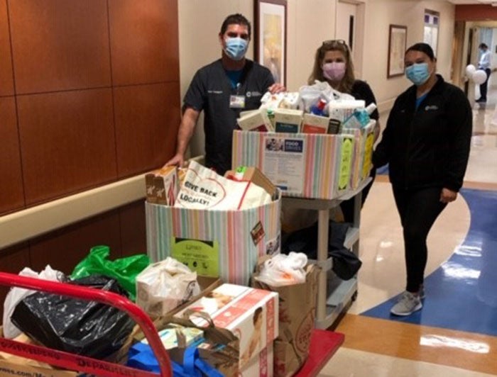 Hackensack Meridian Health provide support, donating food and personal protective equipment 