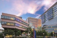 AHA Market Scan Penn Medicine’s COVID-19 Sprint Innovations Provide Key Lessons. Penn Medicine hospital building.