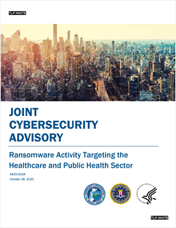 Joint Cybersecurity Advisory PDF cover view of city in background