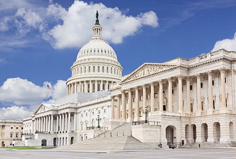 Capitol Building against a blue sky