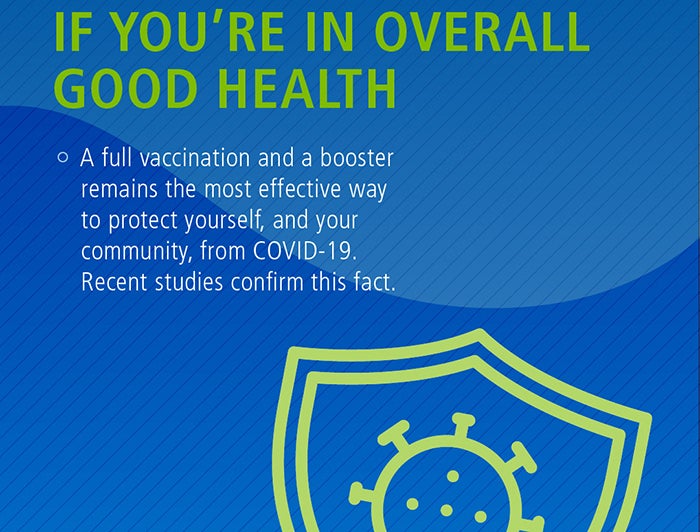 YPoster: If you're in overall good health - a full vaccination and a booster remains the most effective way to protect yourself, and your community, from COVID-19. Recent studies confirm this fact.