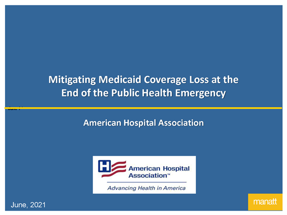 Mitigating Medicaid Coverage Loss at the
End of the Public Health Emergency cover. 