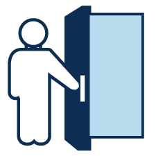 icon - Person holding door open