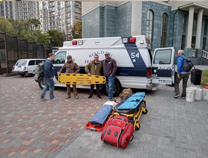 AHA Ukrainian Effort to Help Health Care Workers | by Chris Manson, OSF Healthcare vice president of government relations. | Donated Medical Equipment