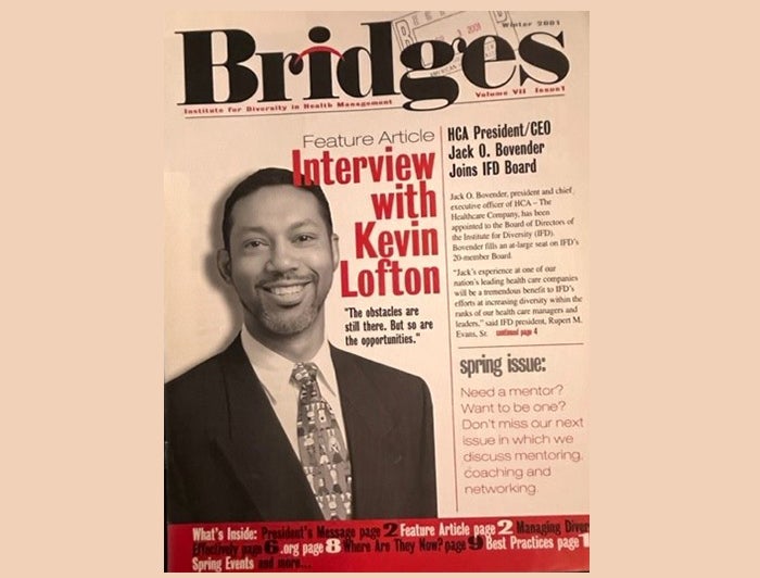 Kevin Lofton cover of Bridges Magazine