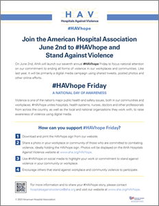 HAVhope Support Flyer