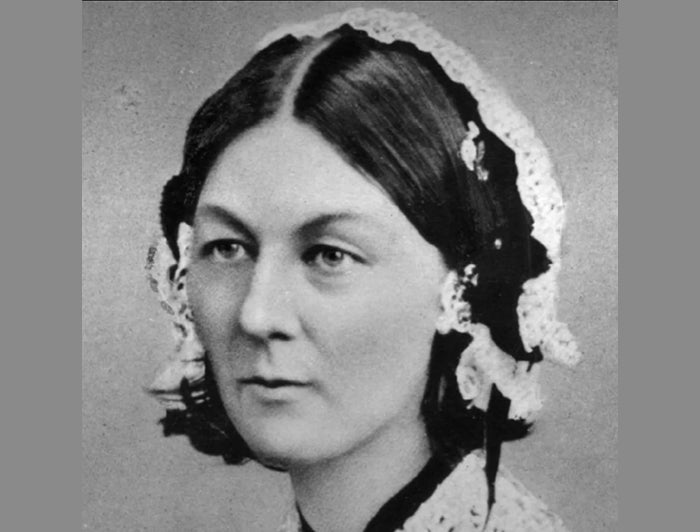 Black and white photo of Florence Nightingale