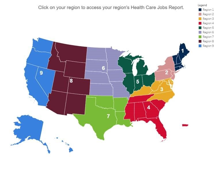 AHA Regions Map