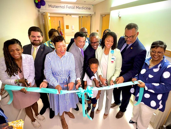 LCMC Health New Orleans East Maternal Fetal Medicine ribbon cutting ceremony