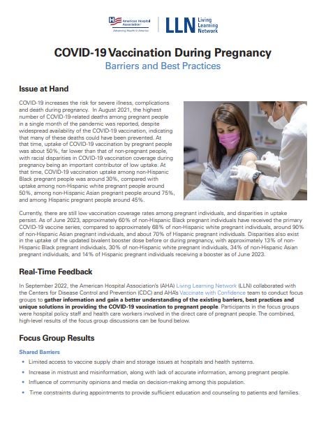 LLN | COVID-19 Vaccination During-Pregnancy: Barriers and Best Practices