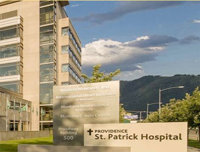 exterior shot of Providence St. Patrick Hospital