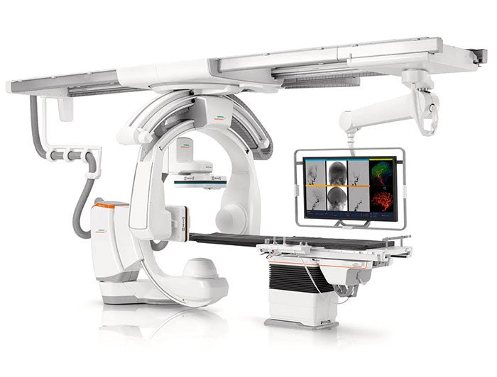 Bridgeport Hospital. Product photo of advanced biplane neuro-angiography imaging system