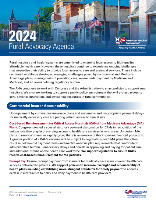 2023 Rural Advocacy Agenda Cover