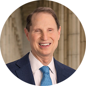 Sen. Ron Wyden headshot. Senator from Oregon and Chairman of the Senate Finance Committee