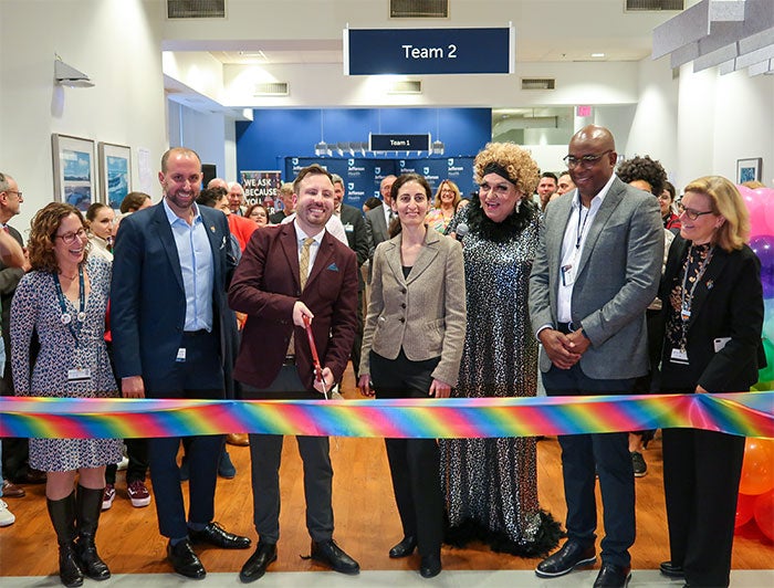 Jefferson Health. Jefferson team and community members at the Pride at the Jefferson Center for healthy ribbon-cutting