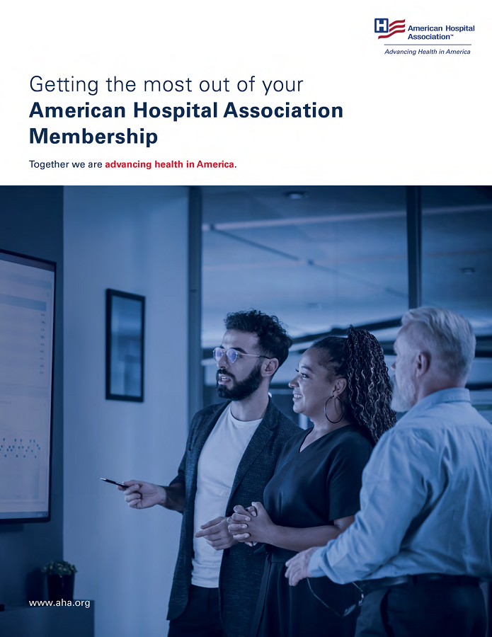 Getting the Most Out of Your American Hospital Association Membership page 1.