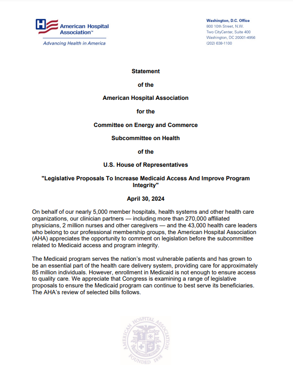 "Legislative Proposals To Increase Medicaid Access And Improve Program Integrity cover