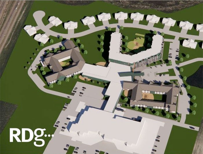 Good Samaritan Sioux Falls senior living facility aerial rendering