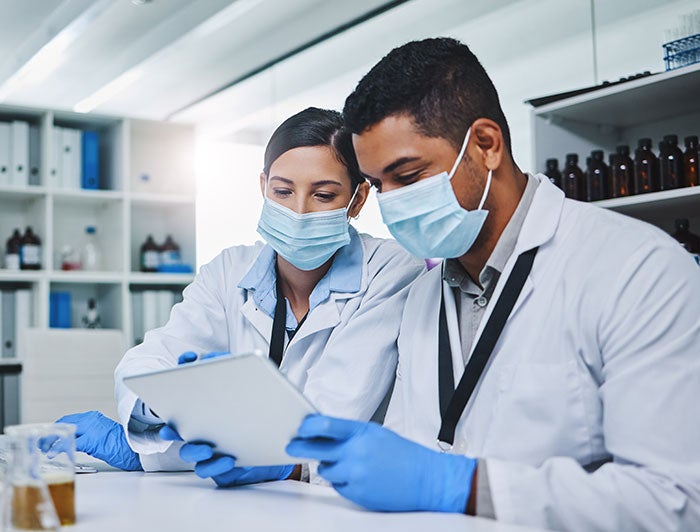 Cedars Sinai. A male and female 