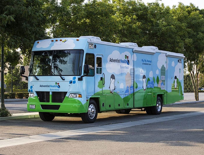 Advent mobile clinic vehicle