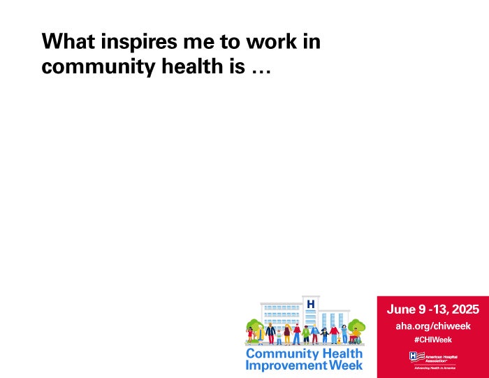 What inspires me to work in community health