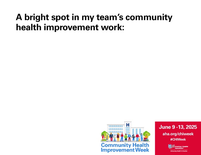 A bright spot in my team's community health improvement work: