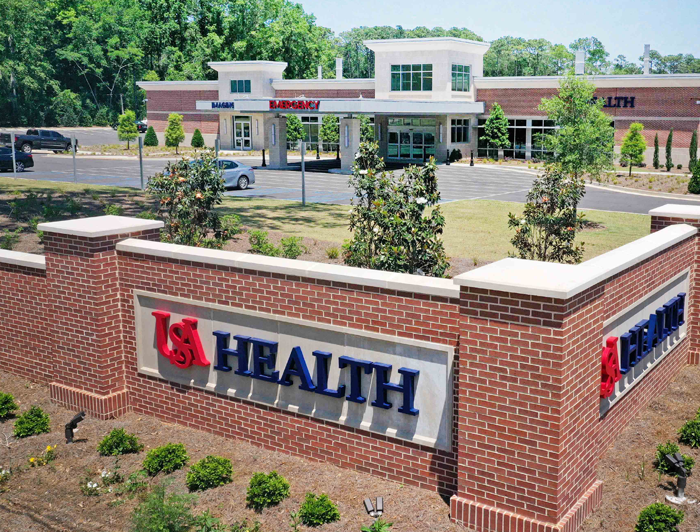 Exterior of USA Health