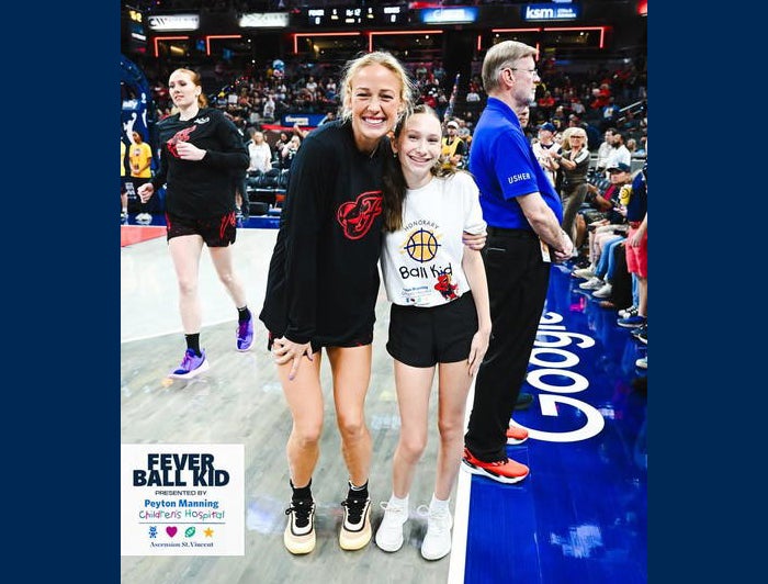 Telling the Hospital Story: Indiana Fever names Peyton Manning Children’s patients ‘Honorary Ball Kids’