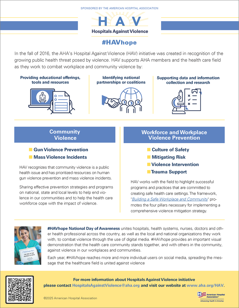 About AHA Hospital Against Violence Initiative PDF