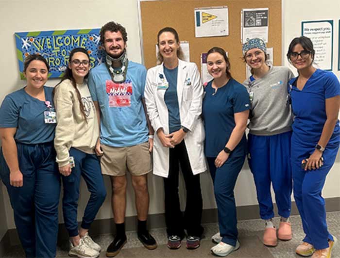 Telling the Hospital Story: Interdisciplinary LCMC Health care teams enable patient to chase his dream