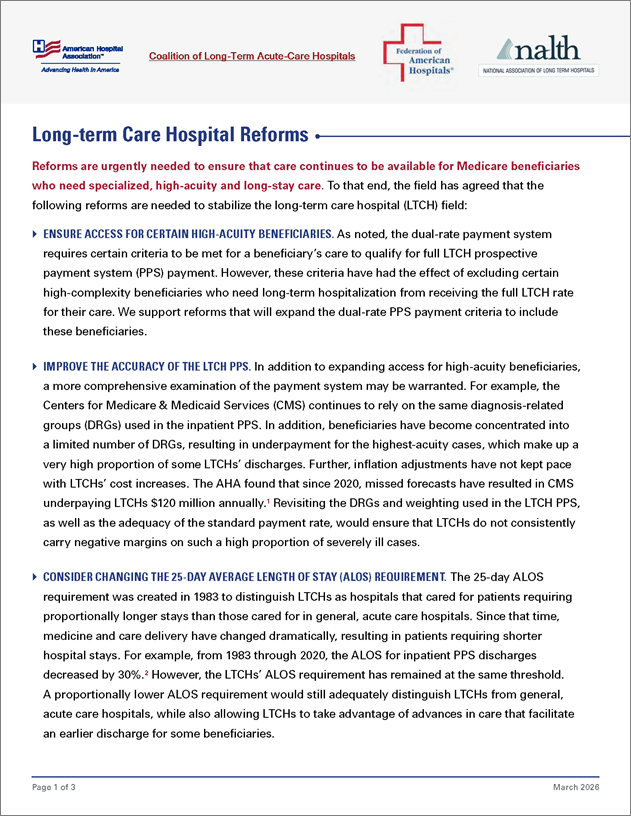 Cover Long-term Care Hospital Reforms