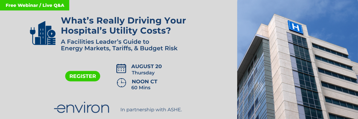 ASHE Sponsored Webinar - Environ-August 20 