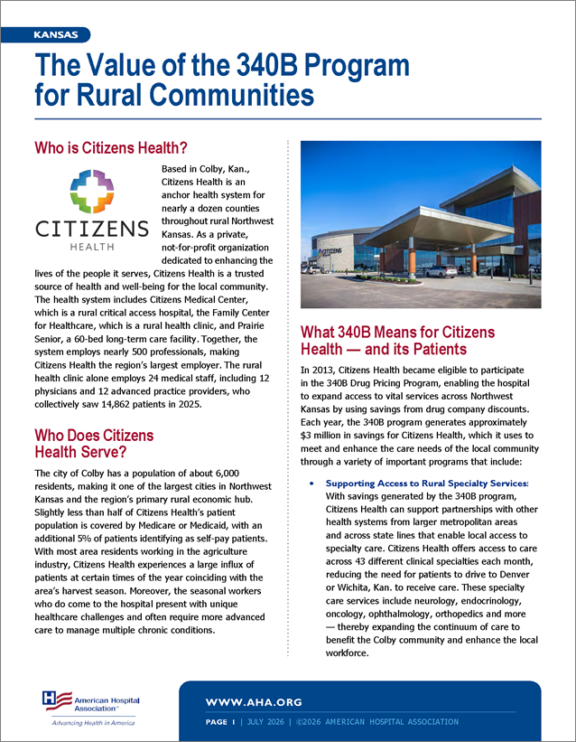 The Value of the 340B Program: Citizens Health | Kansas Case Study