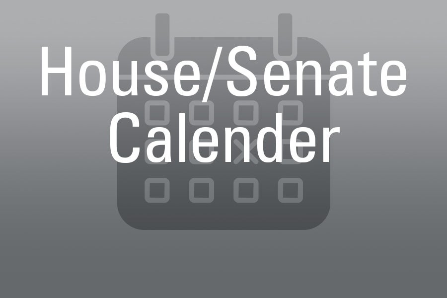 House/Senate Calendar