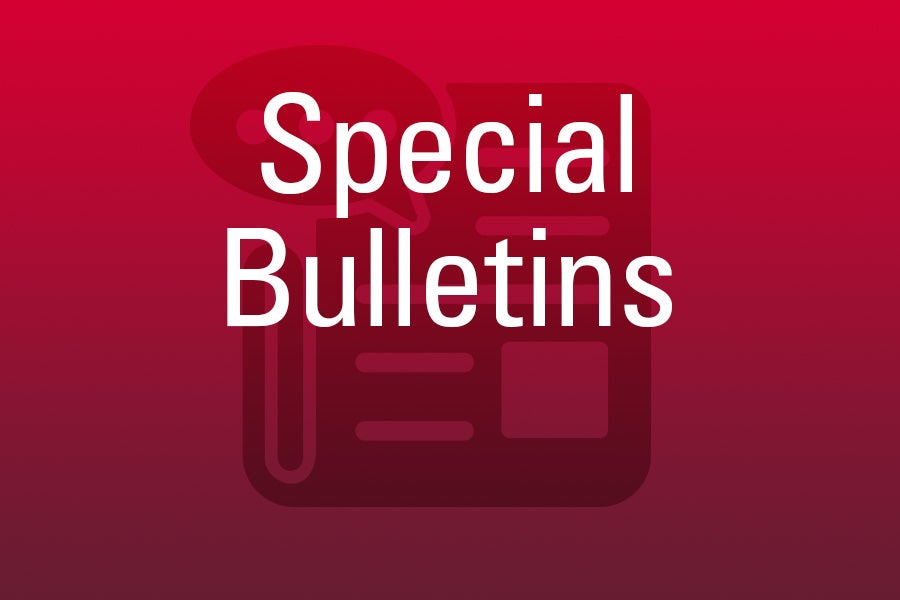 Special Bulletins