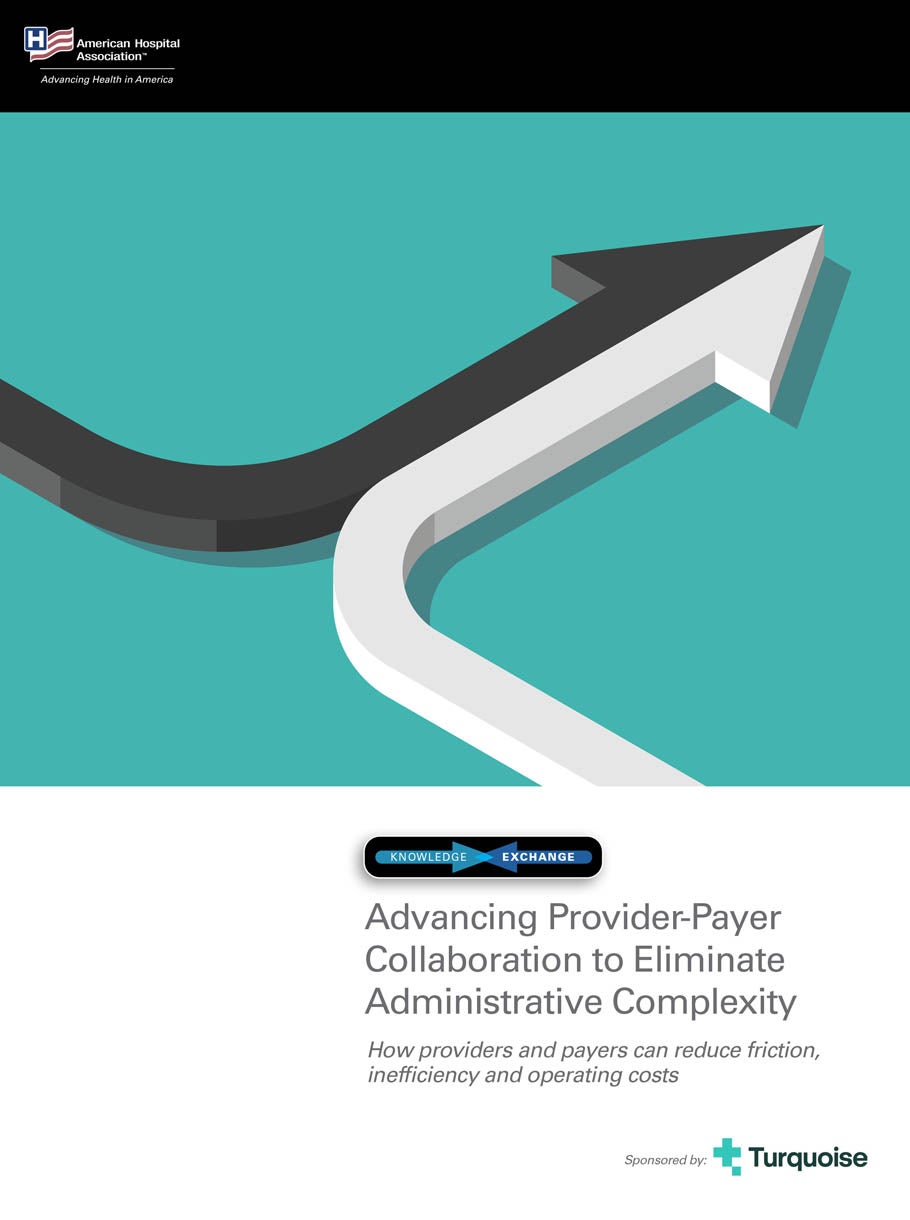 Cover image of the AHA Knowledge Exchange | Advancing Provider-Payer Collaboration to Eliminate Administrative Complexity