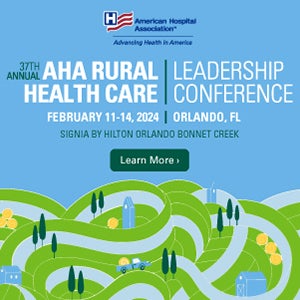 37th Annual AHA Rural Health Care Leadership Conference. February 11–14, 2024. Orlando, Florida. Signia by Hilton Orlando Bonnet Creek. Learn More.