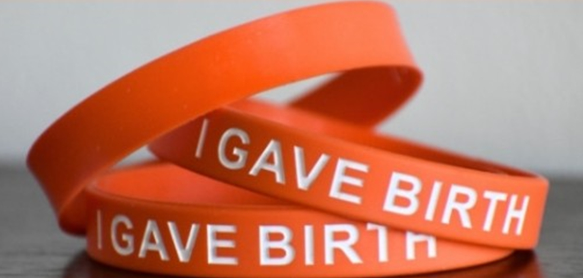 Hospitals Discover a Single, Simple Solution Can Improve Maternal Outcomes. Orange silicone wristbands that read, “I Gave Birth,” a simple visual reminder for mothers and their caregivers.