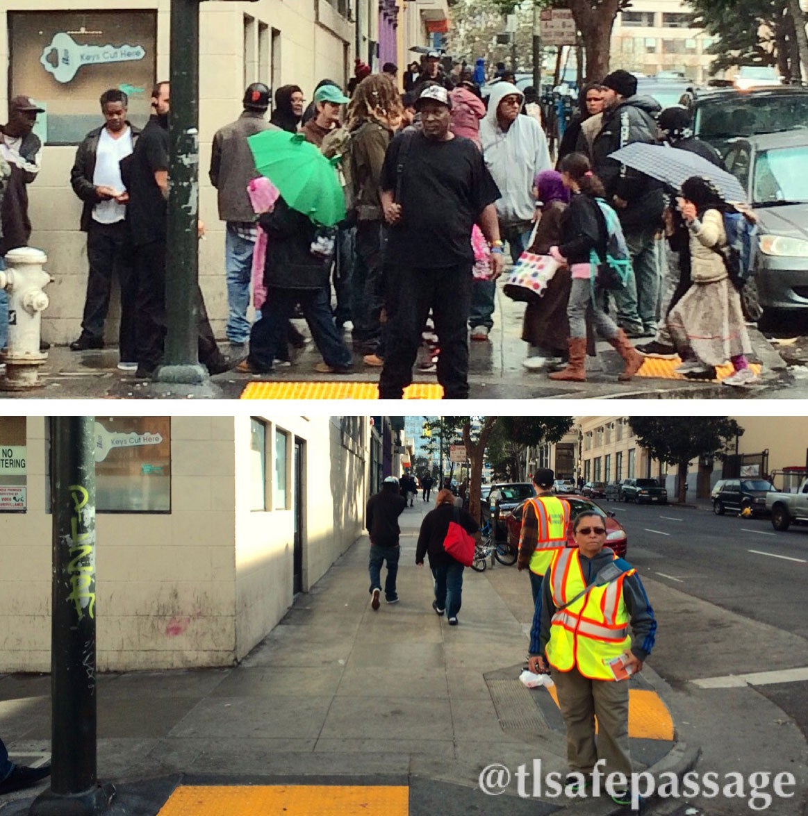 safe passage corner before and after
