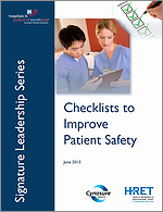 Checklists to Improve Patient Safety - June 2013