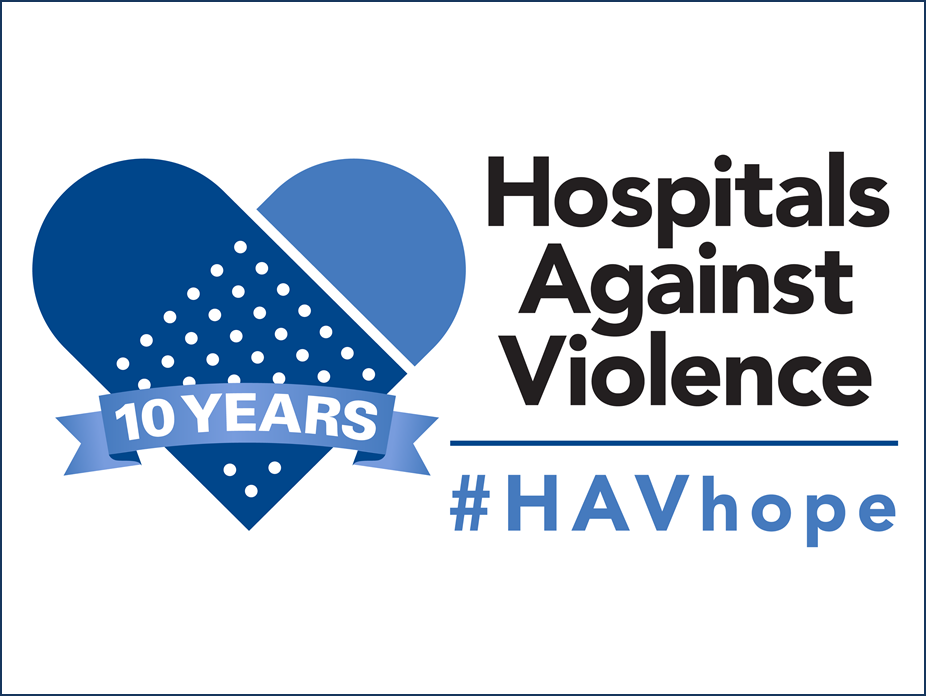 Hospitals Against Violence #HAVhope signs