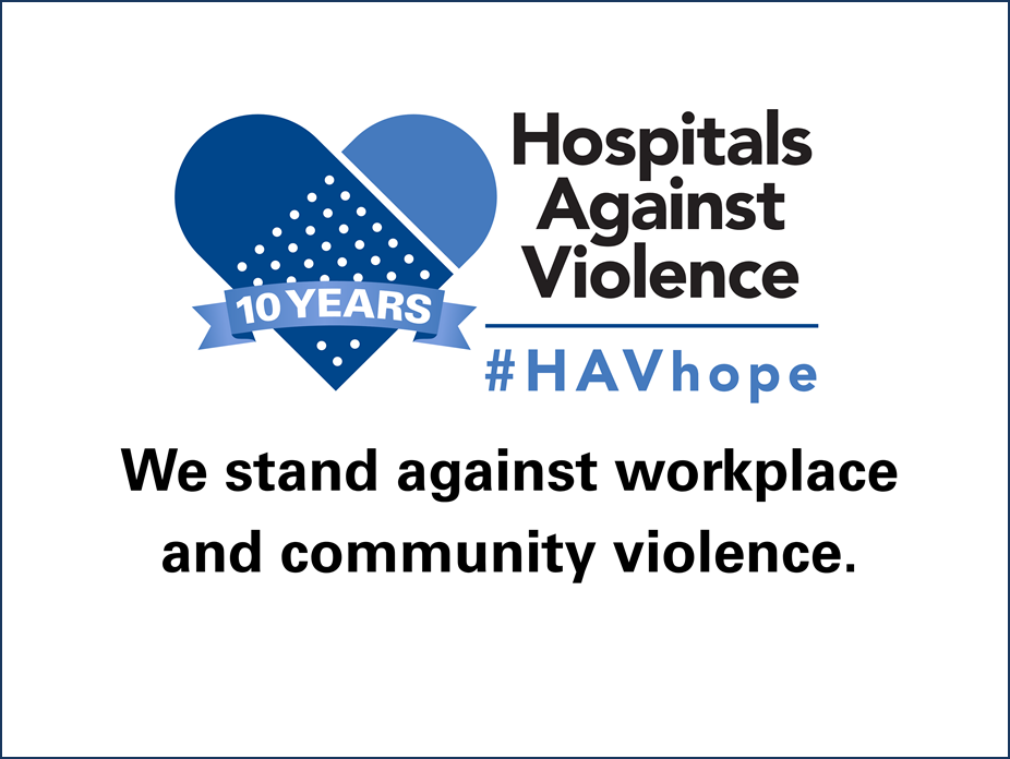 #HAVhope We stand against workplace and community violence