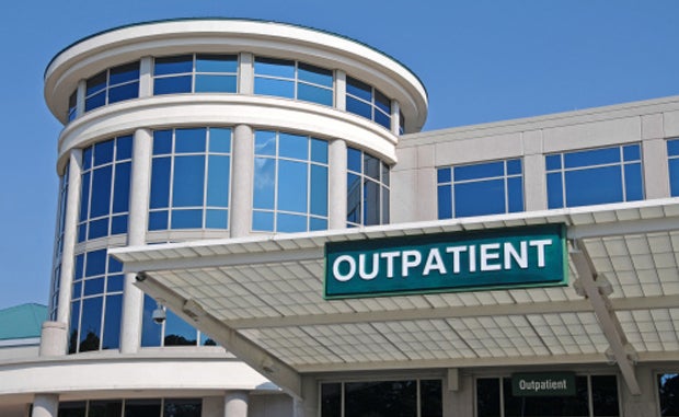 3 Ways to Prepare for Coming Shifts in Care Delivery Sites. A hospital outpatient entrance.