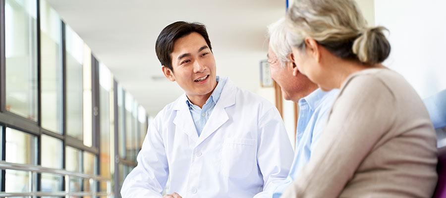 Asian American Doctor and Patients 900x400