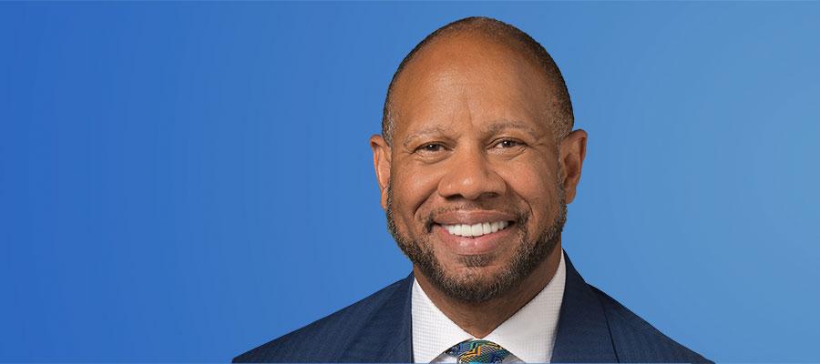 Wright L. Lassiter III, president and CEO of Henry Ford Health System and AHA Board Chair, headshot.
